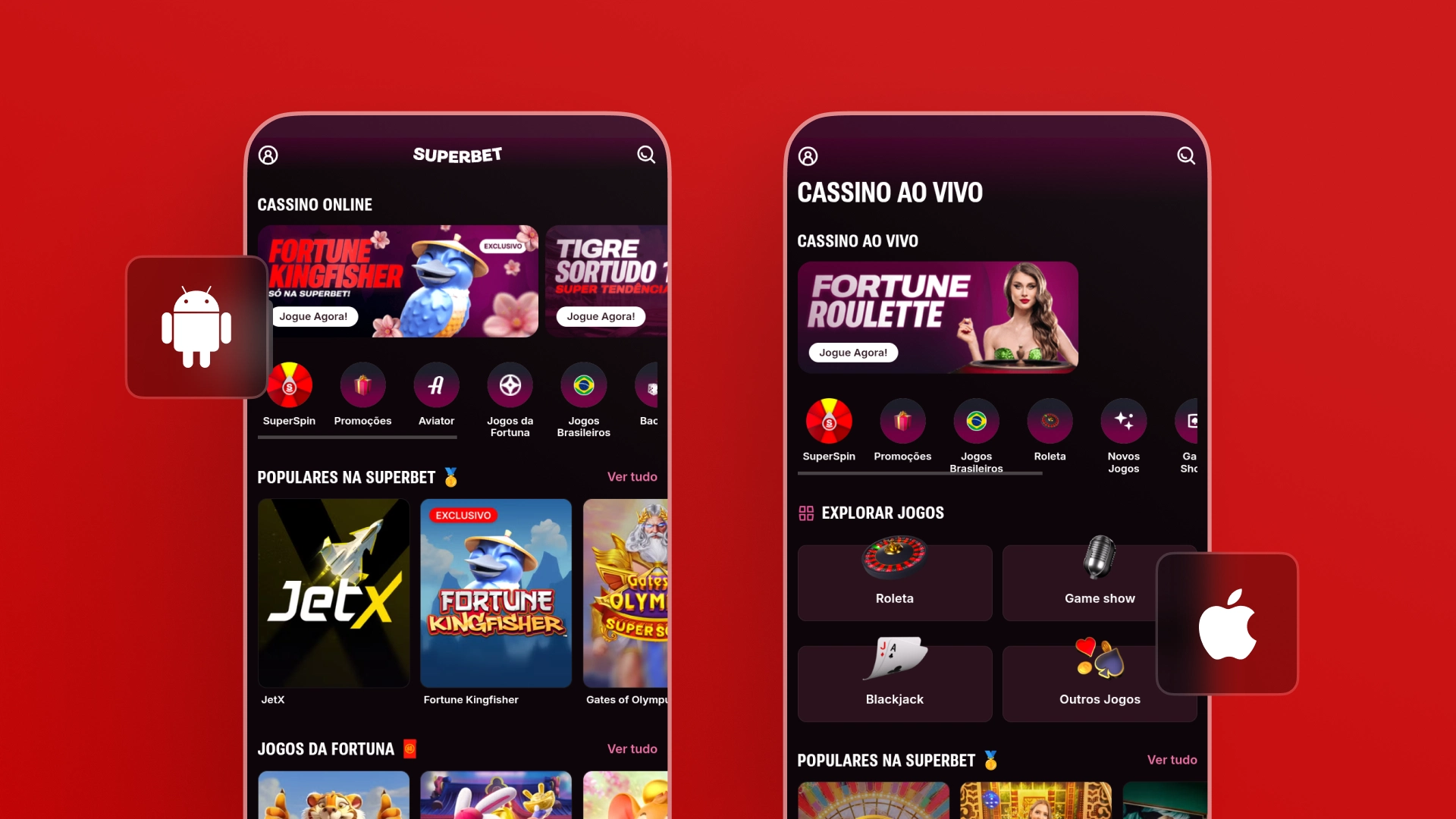 imagem mockup mobile app superbet