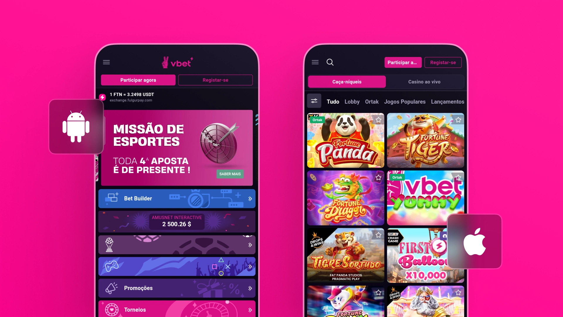imagem mockup mobile app vbet