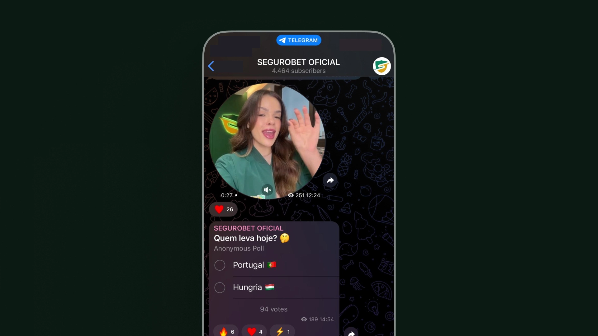 imagem telegram segurobet