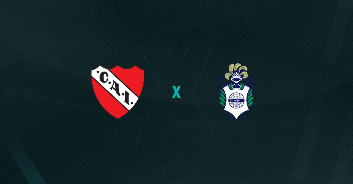 Escudos de Independiente e Gimnasia La Plata, que se enfrentam pelo Campeonato Argentino