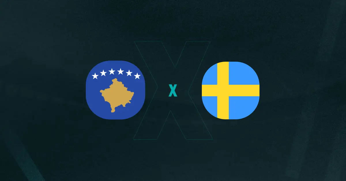 Escudos de Kosovo e Suécia