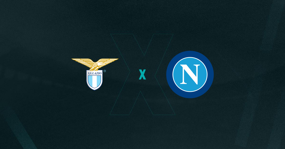 Escudos de Lazio e Napoli, que se enfrentam pelas oitavas de final da Copa da Itália