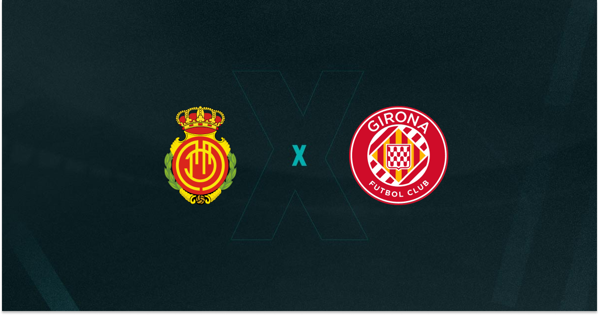 Escudos de Mallorca e Girona, que se enfrentam pela La Liga
