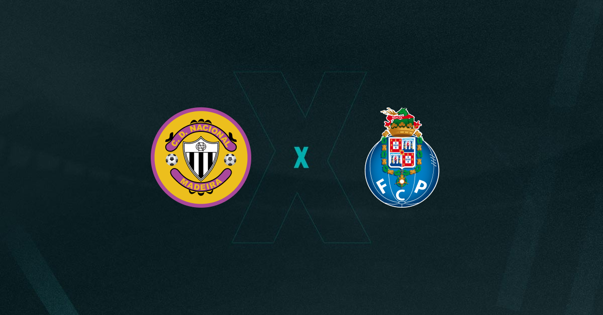 Escudos de Nacional e Porto, que duelam pelo Campeonato Português