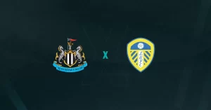 Escudos de Newcastle x Leeds