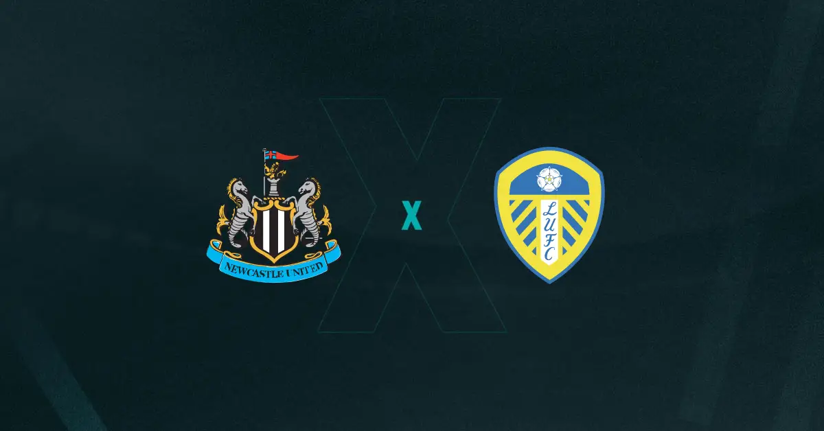 Escudos de Newcastle x Leeds