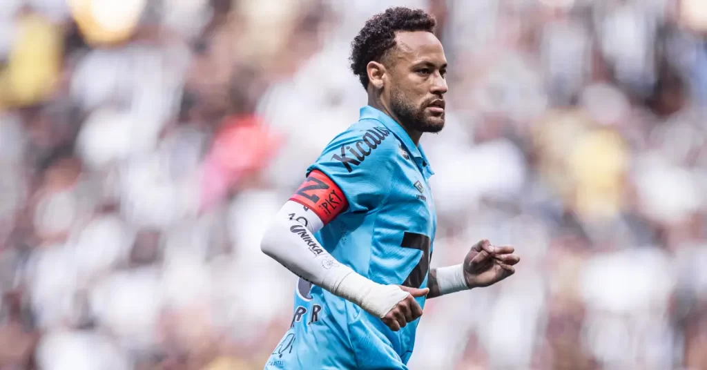 Neymar em ação pelo Santos, no Brasileirão