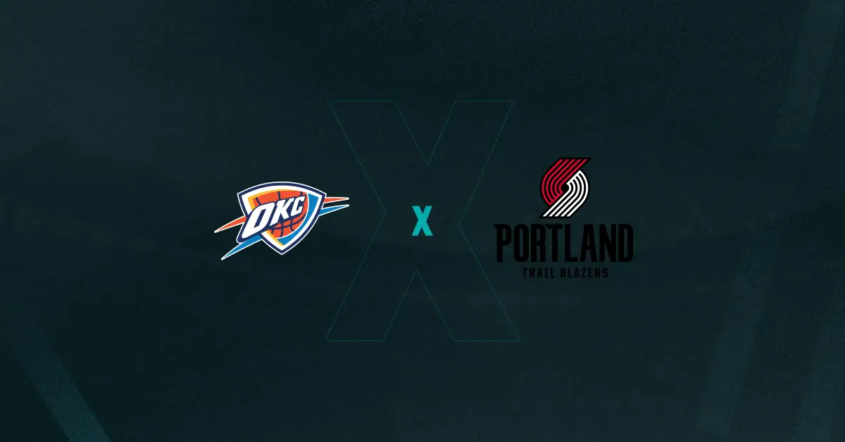 Escudos de Oklahoma City Thunder x Portland Trail Blazers