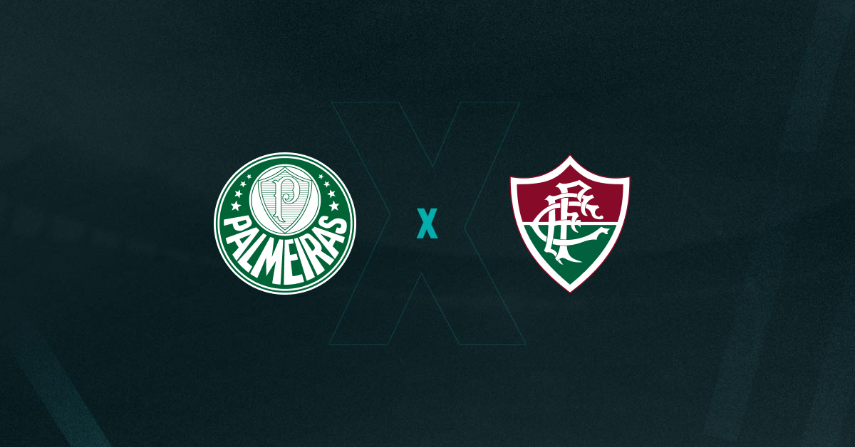 Escudos de Palmeiras e Fluminense, que se enfrentam pelo Brasileirão