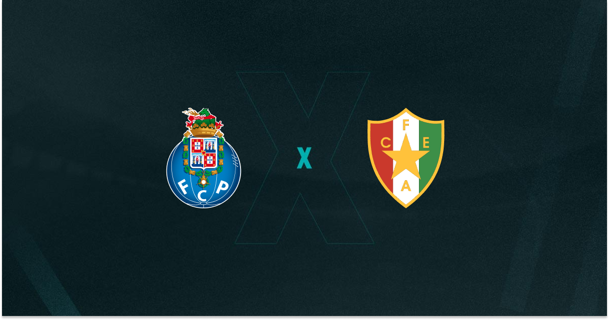 Escudos de Porto x Estrela Amadora, que duelam pelo Campeonato Português