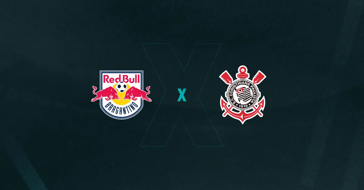 Escudos de Red Bull Bragantino x Corinthians