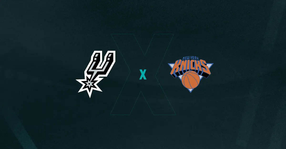 Escudos de San Antonio Spurs x New York Knicks