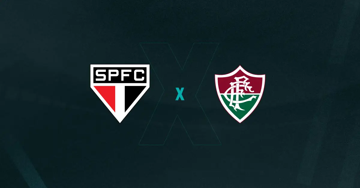 Escudos de São Paulo e Fluminense, que duelam pelo Brasileirão