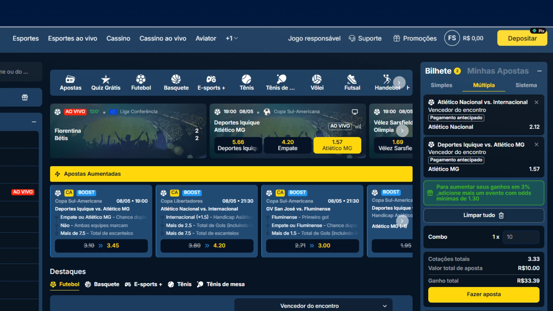 screenshot Apostas Múltiplas estrelabet
