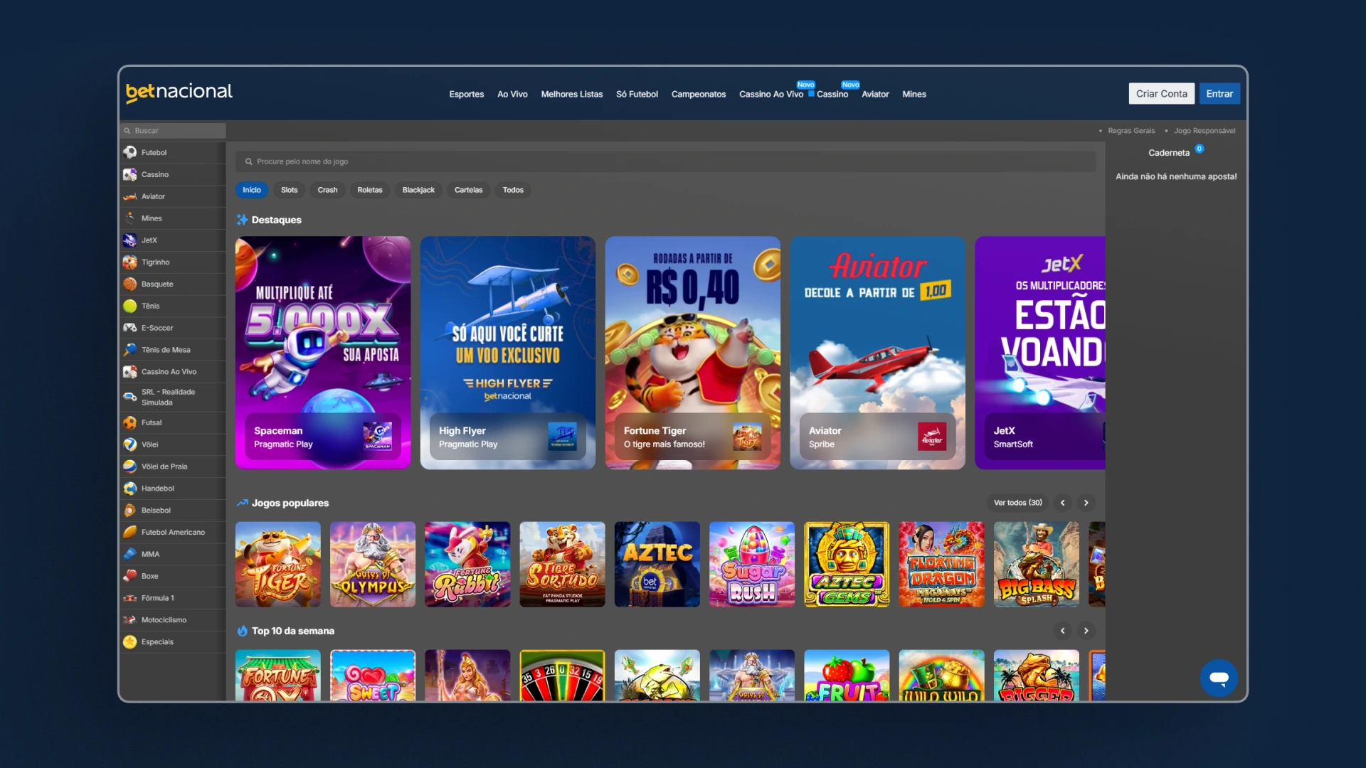 screenshot Como jogar no cassino Betnacional