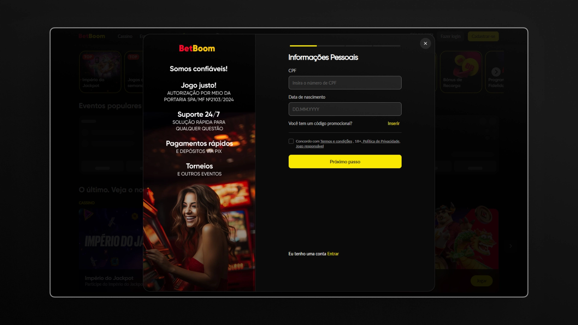 screenshot Como resgatar o bônus 01 Betboom