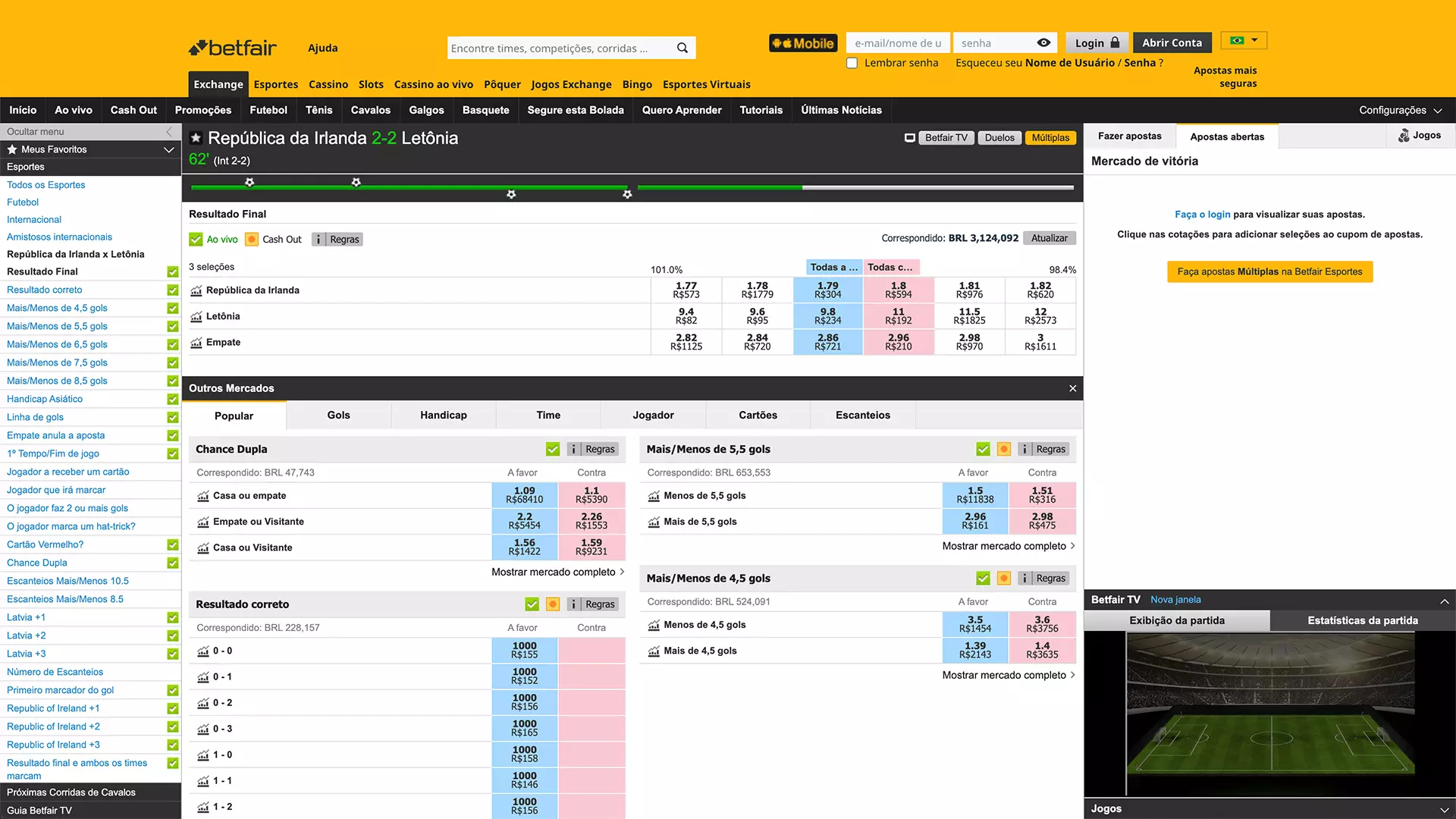 Visão geral da Betfair: como se inscrever para receber um bônus de apostas  esportivas