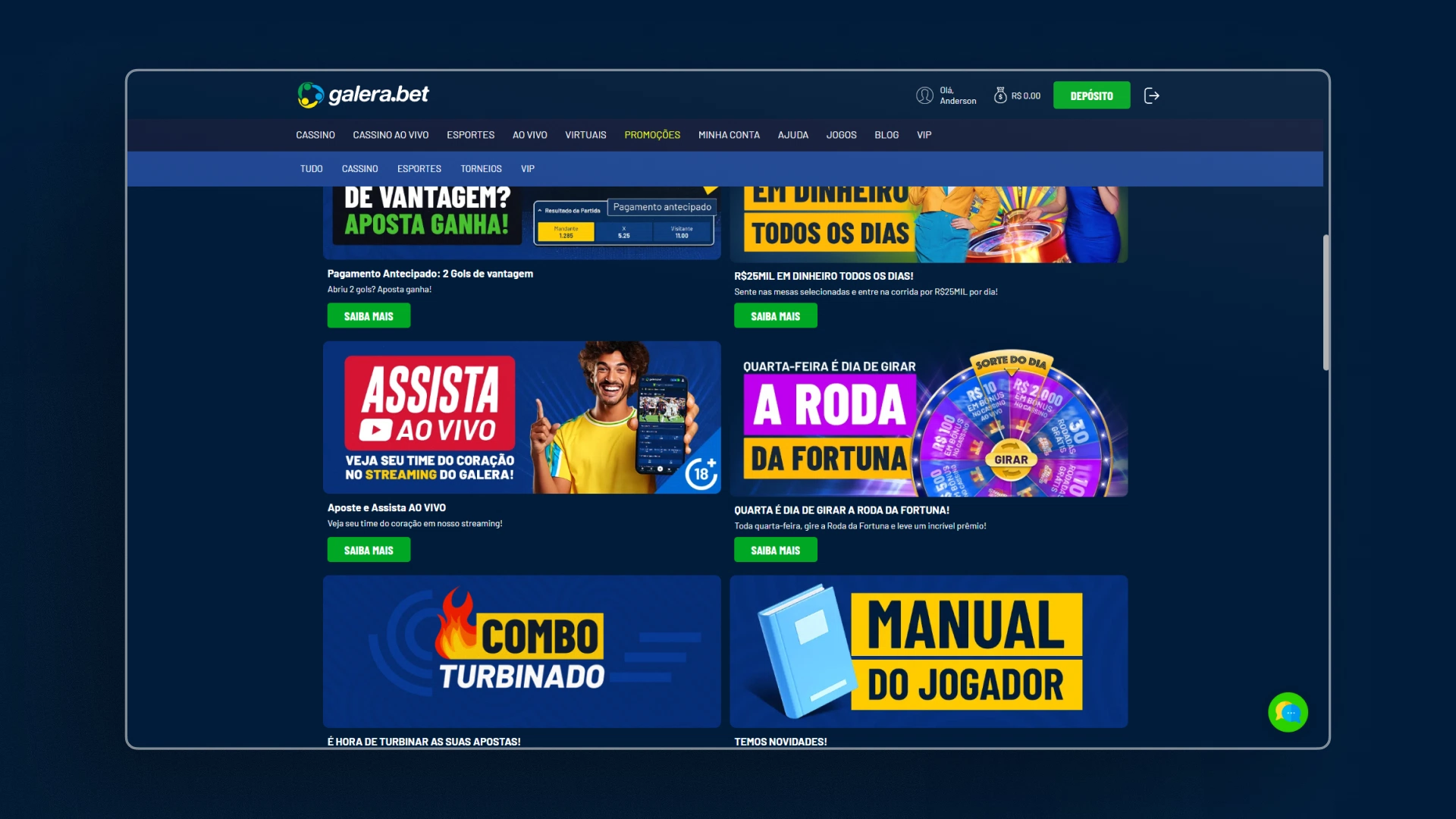 screenshot bonus GaleraBet