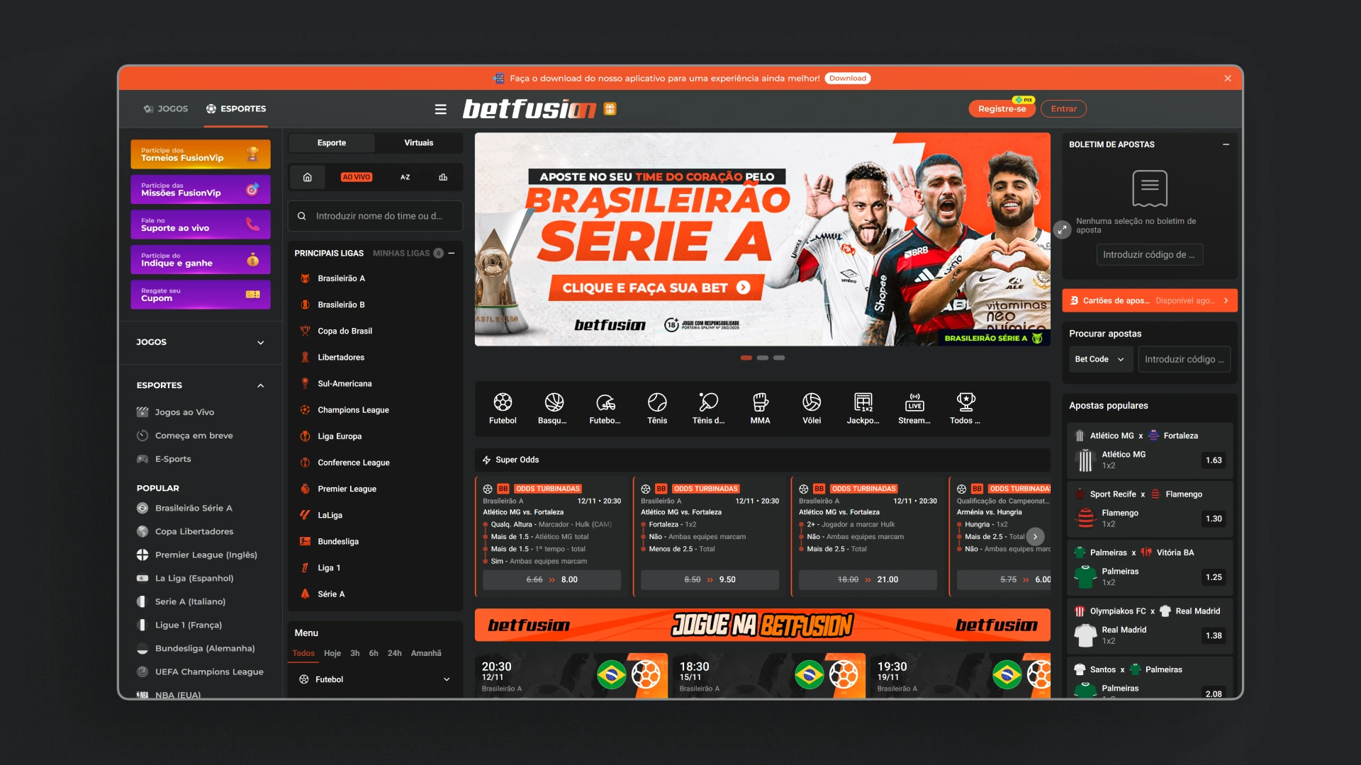 screenshot cadastro 01 BetFusion