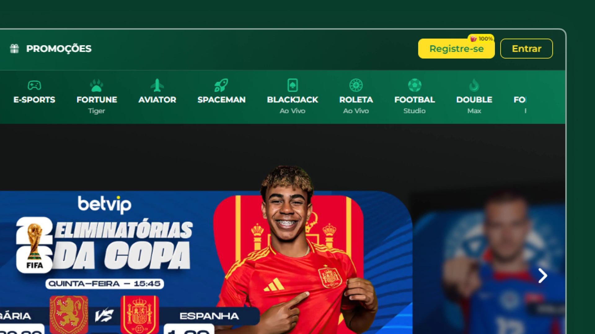 screenshot cadastro 01 Betvip