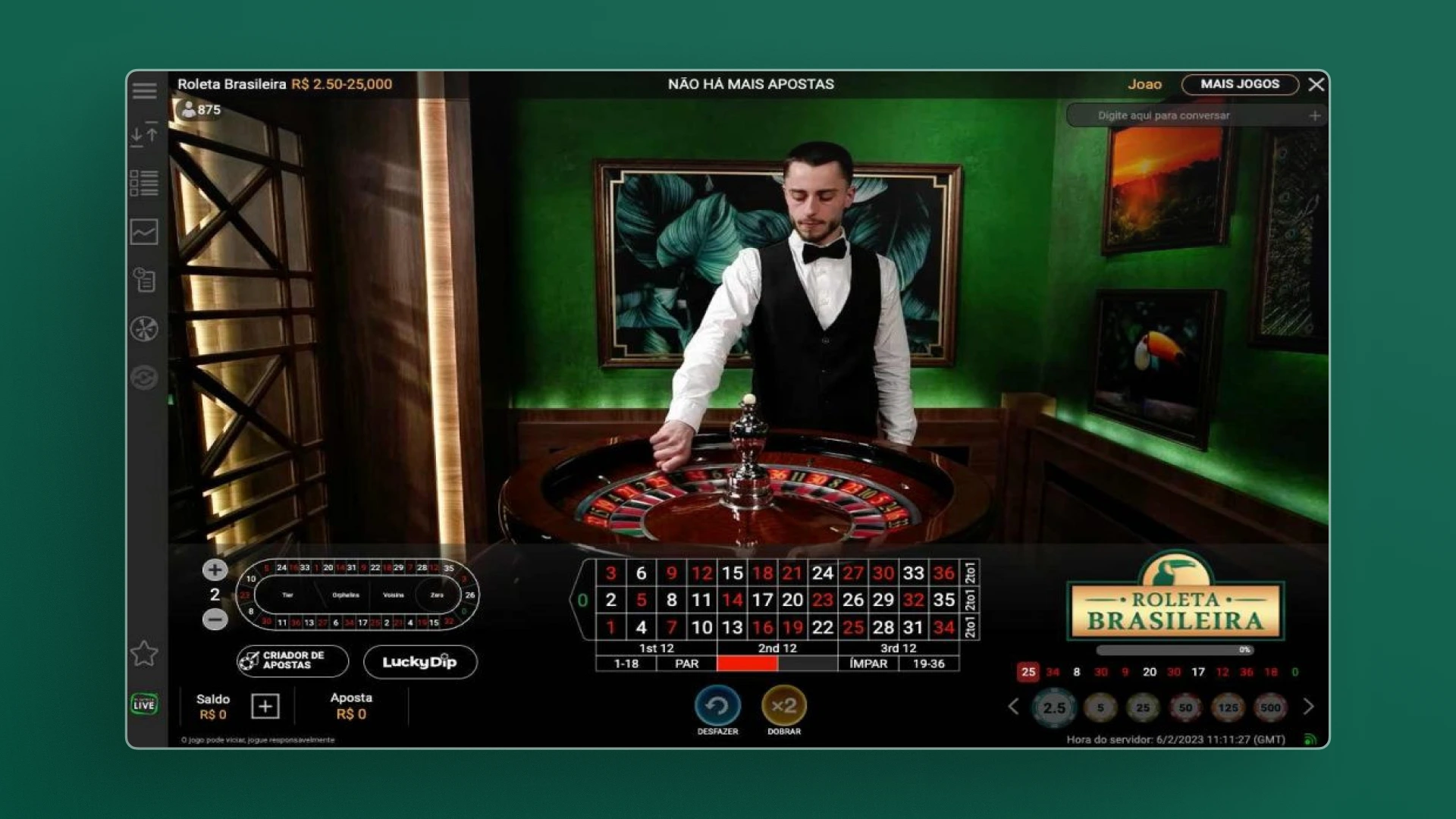 screenshot cassino ao vivo bet365