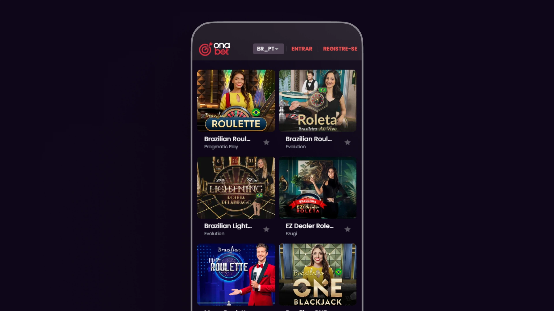 screenshot cassino ao vivo onabet