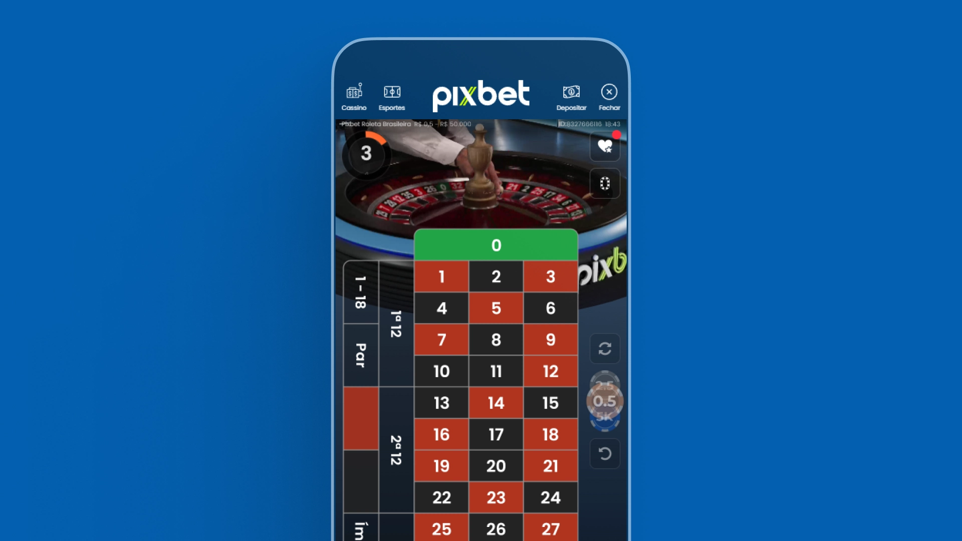 screenshot cassino ao vivo pixbet