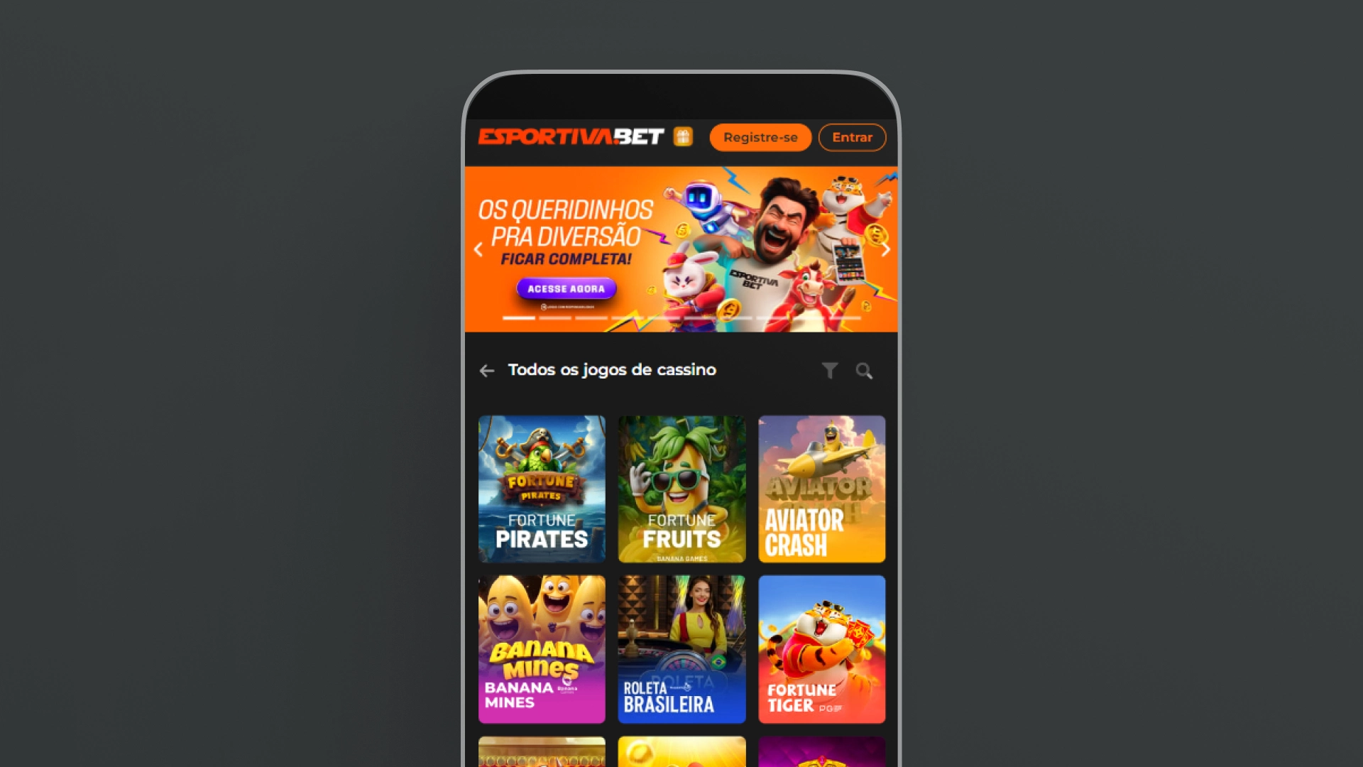 screenshot cassino esportiva bet