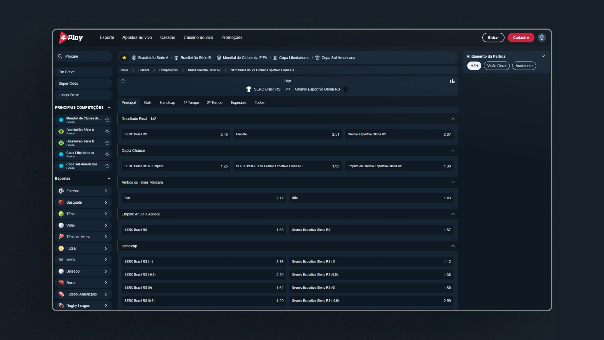 screenshot como apostar 01 4Play