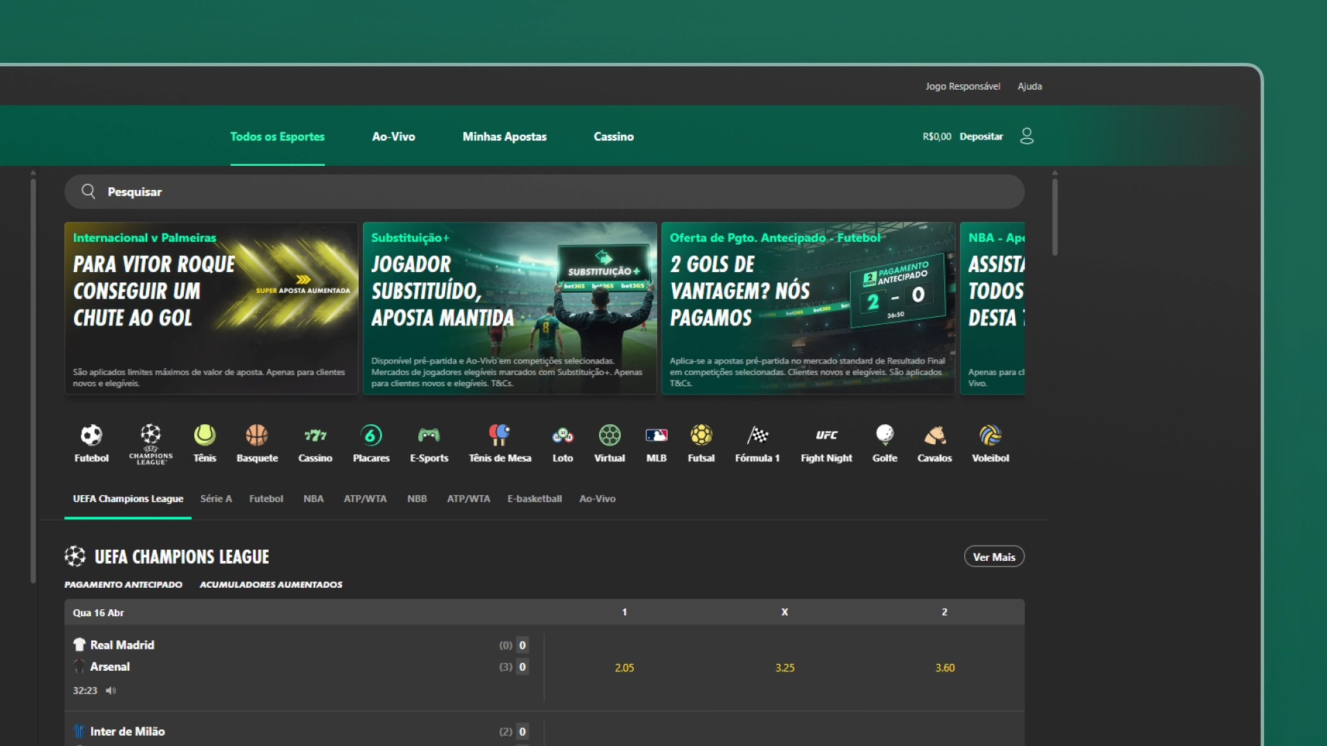 screenshot deposito 01 bet365
