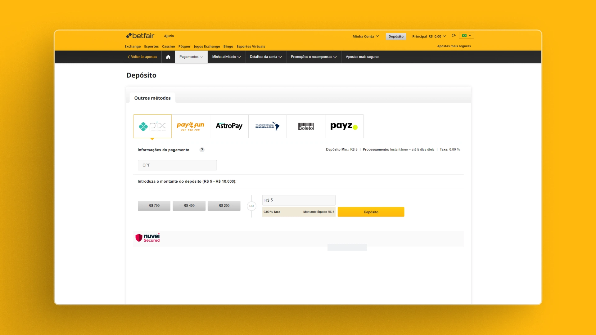 screenshot deposito 02 betfair