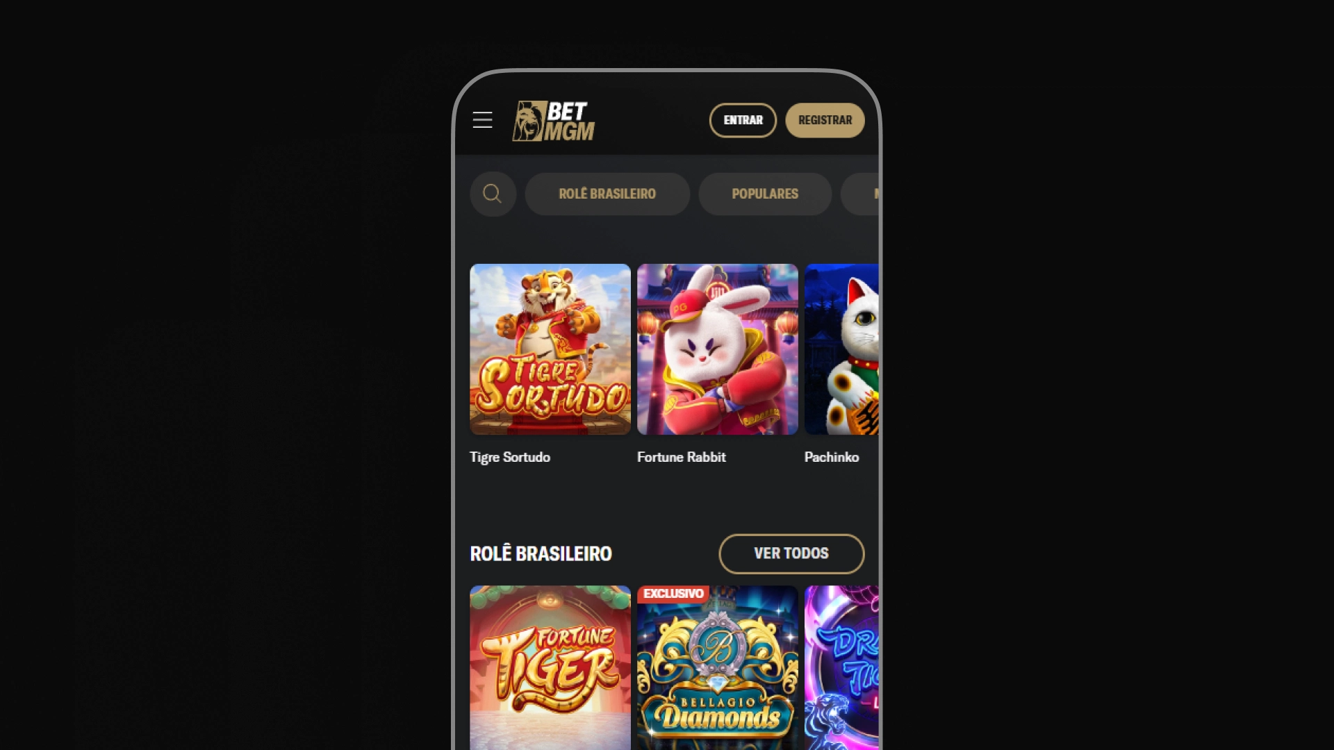 screenshot mobile cassino betmgm