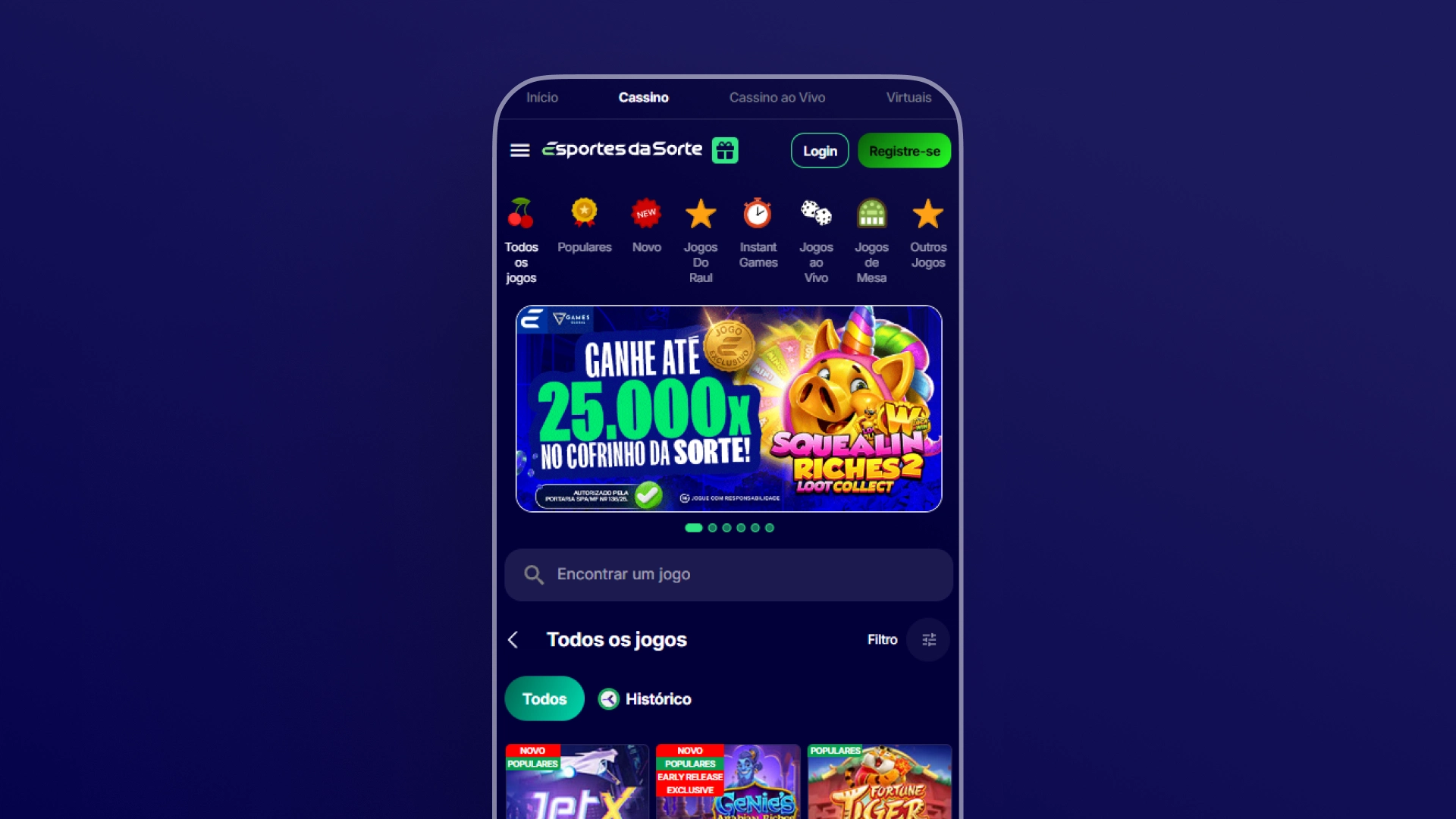 screenshot mobile cassino esportes da sorte