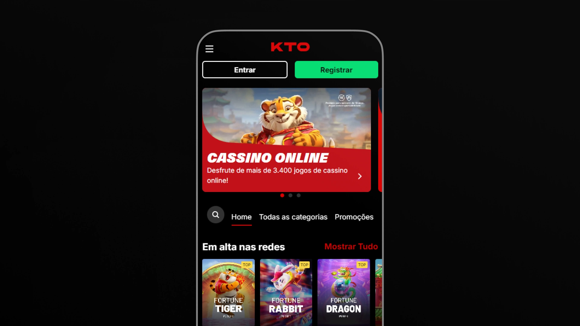 screenshot mobile cassino kto