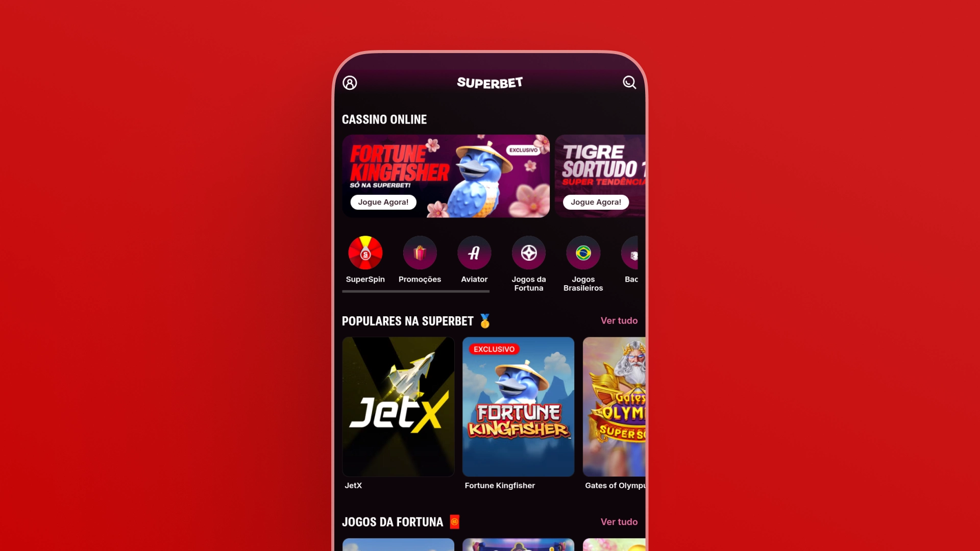 screenshot mobile cassino superbet