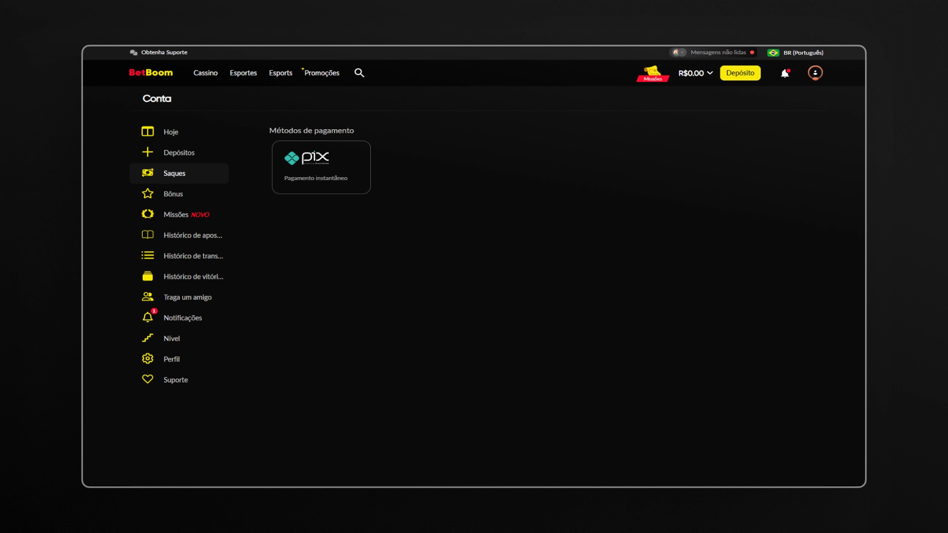 screenshot saldo 02 Betboom