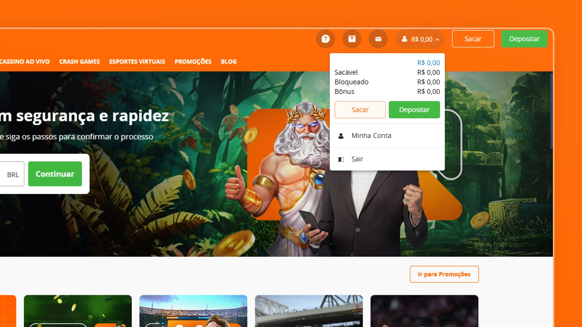 screenshot saque passo 1 betsson