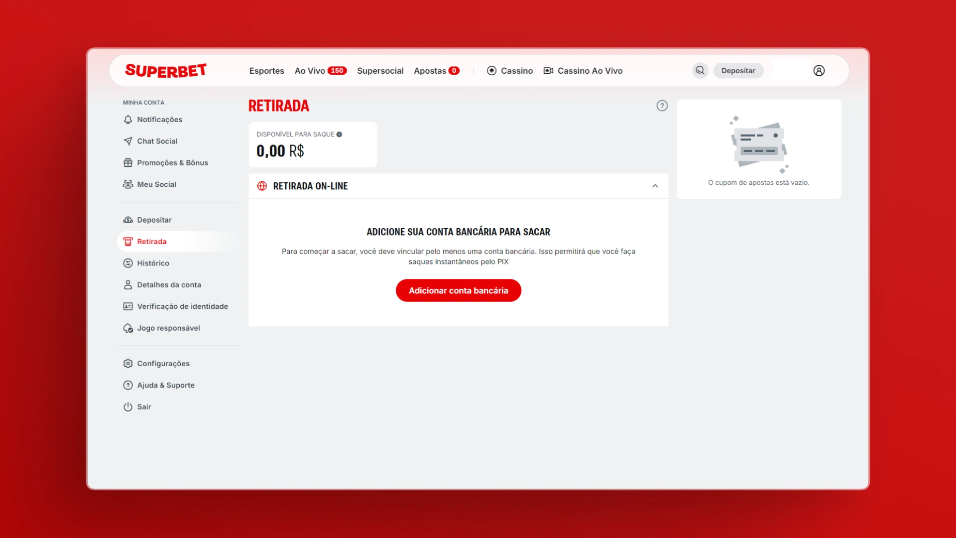 screenshot saque superbet