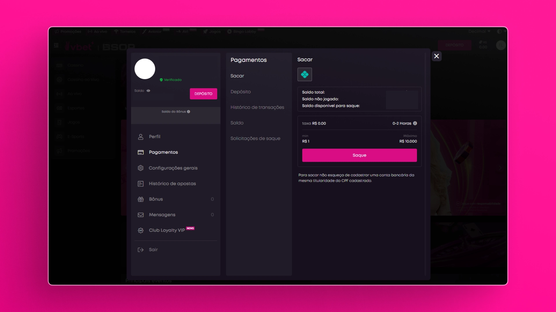 screenshot saque vbet