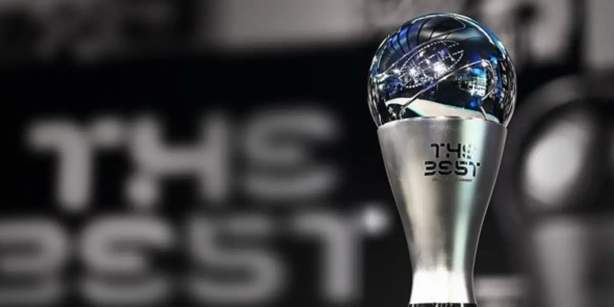Imagem do troféu do prêmio The Best, da Fifa