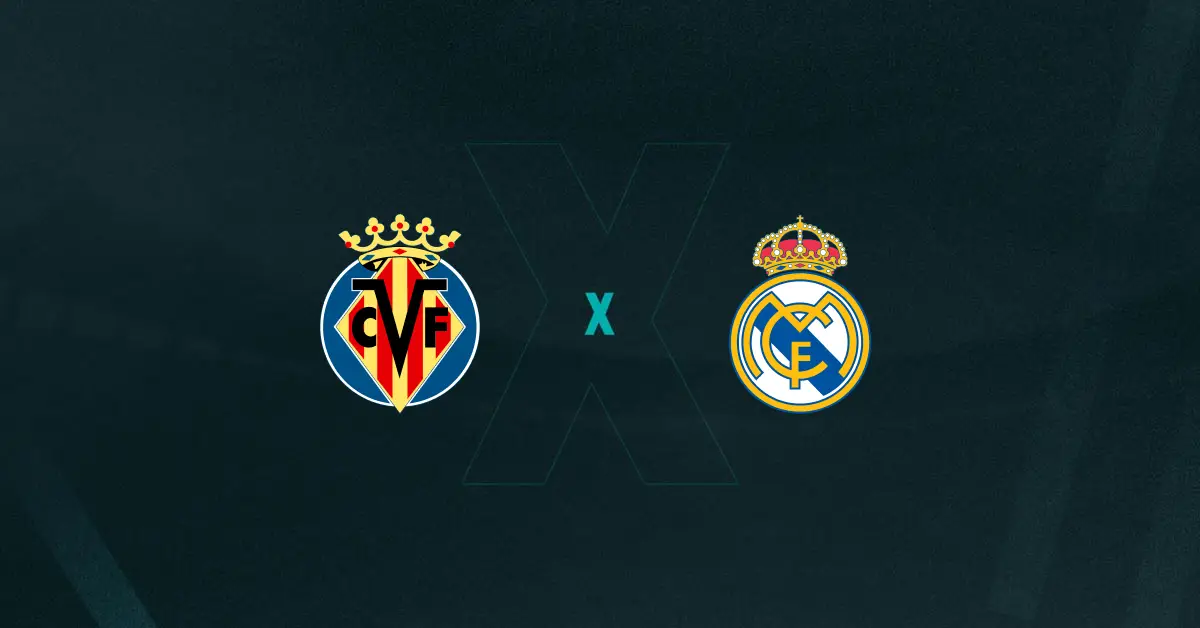 Escudos de Villarreal x Real Madrid